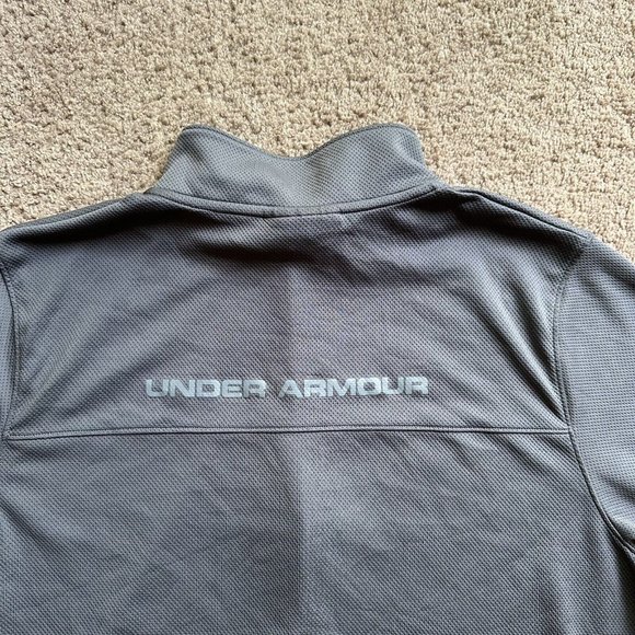 Under Armour Jacket Men's 2XL Full Zip Mock Neck Long Sleeve Sweater - Picture 13 of 14